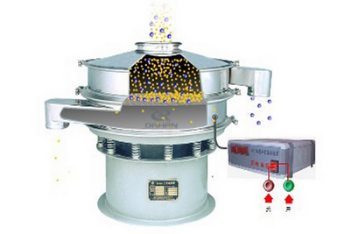 超聲波振動篩工作原理：物料進入超聲波振動篩體內，通過振動電機與超聲波換能器的配合使用實現，物料的篩分，分級，除雜等篩分目的。