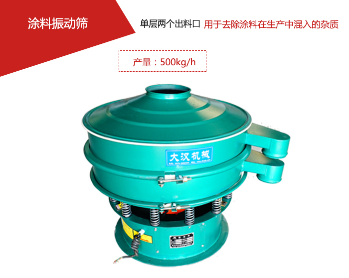 涂料屬于普通不易發(fā)生反應(yīng)的物料,所以涂料振動篩采用的是碳鋼材質(zhì)。