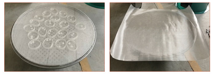 食品振動篩篩網安裝步驟1,將篩網平方到子母網架上