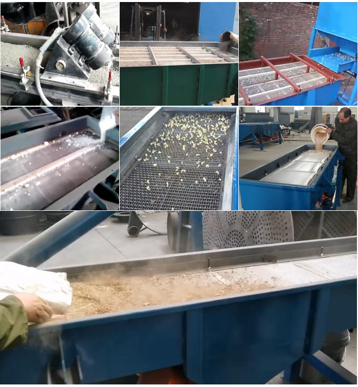 直線振動(dòng)篩,石子,沙子,砂石等物料使用現(xiàn)場圖