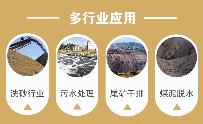 礦用直線振動(dòng)篩適用行業(yè)：洗砂行業(yè)，污水處理，尾礦干排，煤泥脫水。